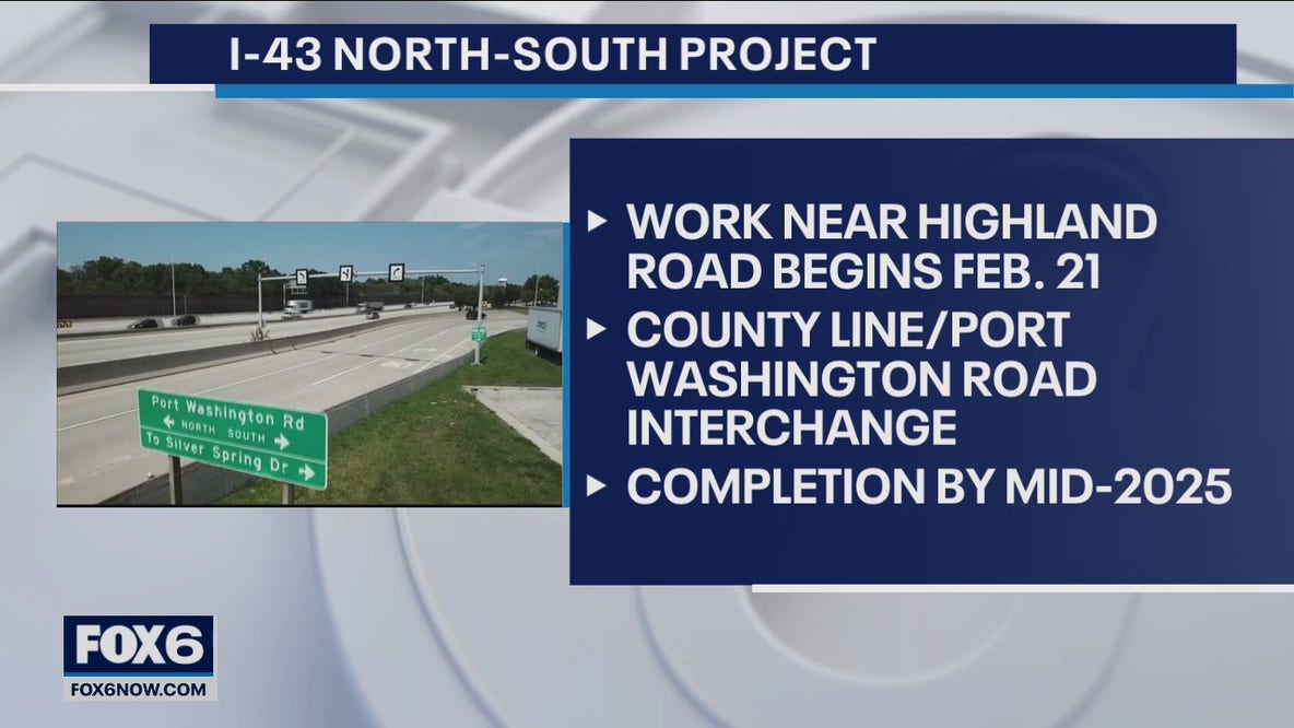 I-43 North-South project to begin week of Feb. 21